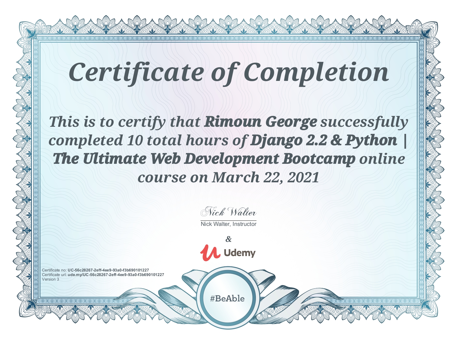 Django 2.2 & Python | The Ultimate Web Development Bootcamp