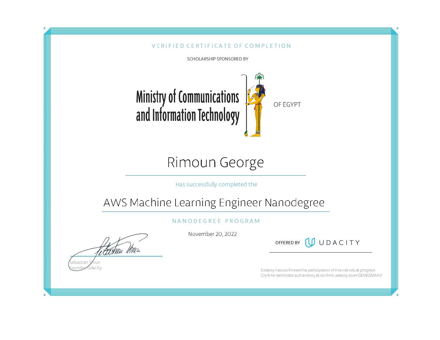 AWS Machine Learning Engineer