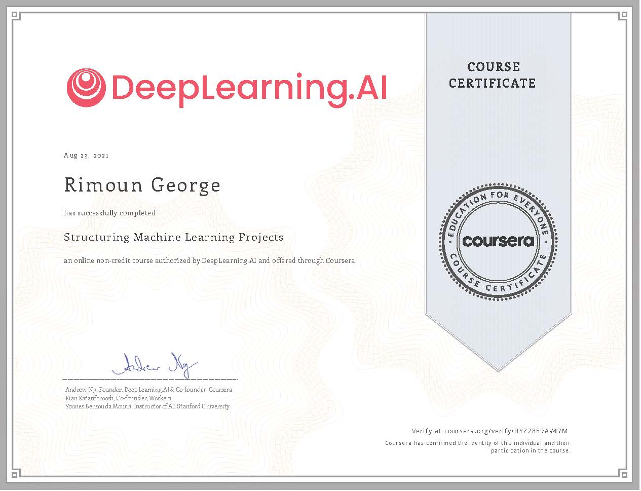 Structuring Machine Learning Projects