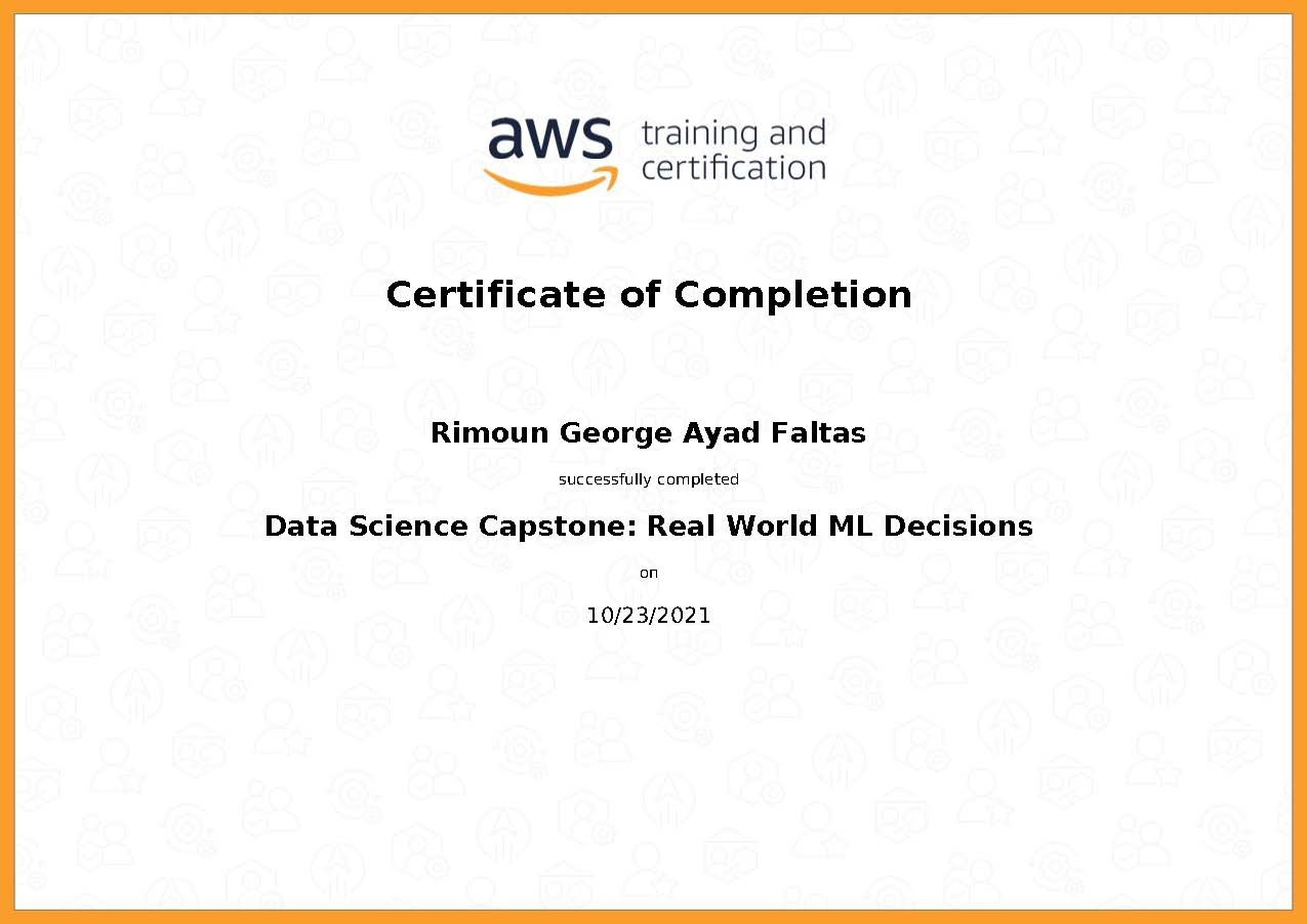 Data Science Capstone: Real World ML Decisions