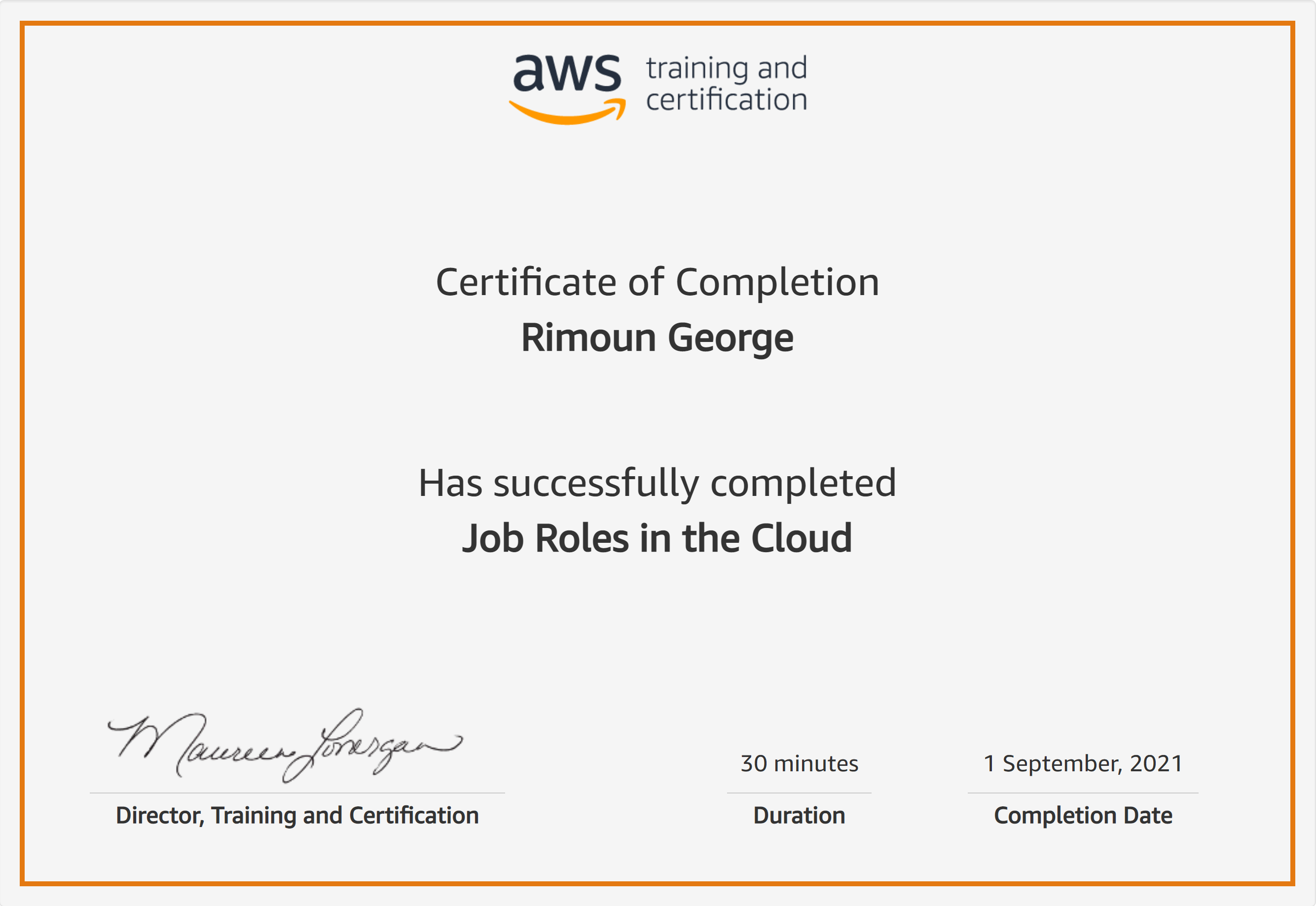 Job Roles in the Cloud