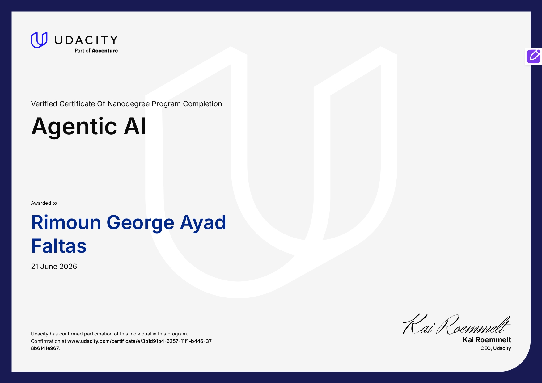 Agentic AI Nanodegree Program