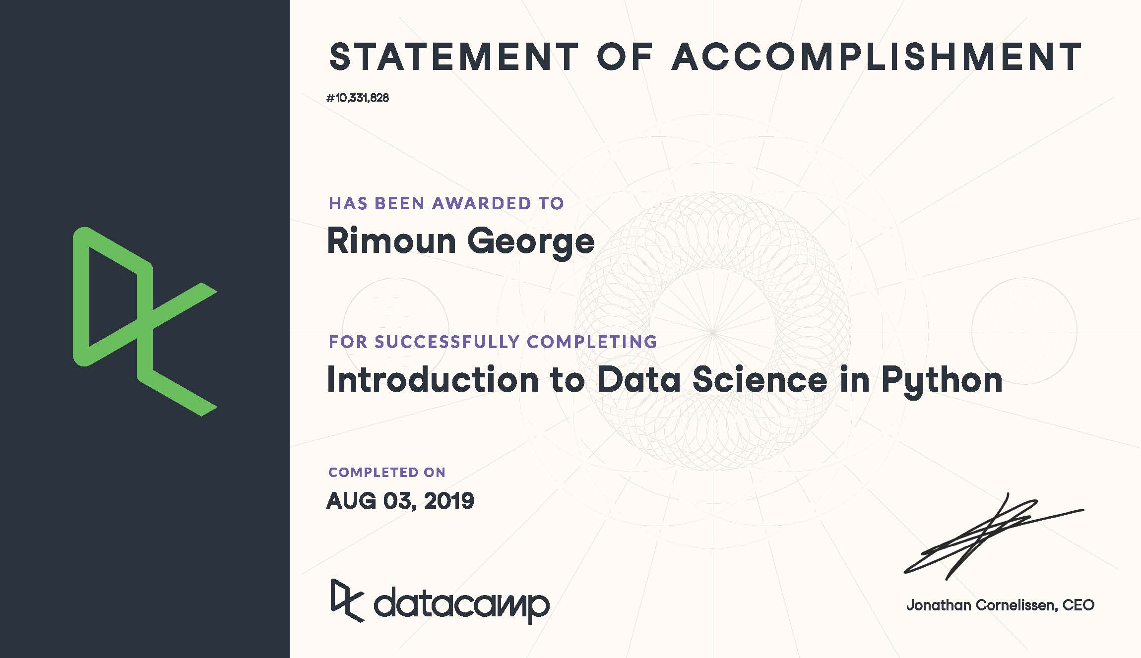 Introduction to Data Science in Python