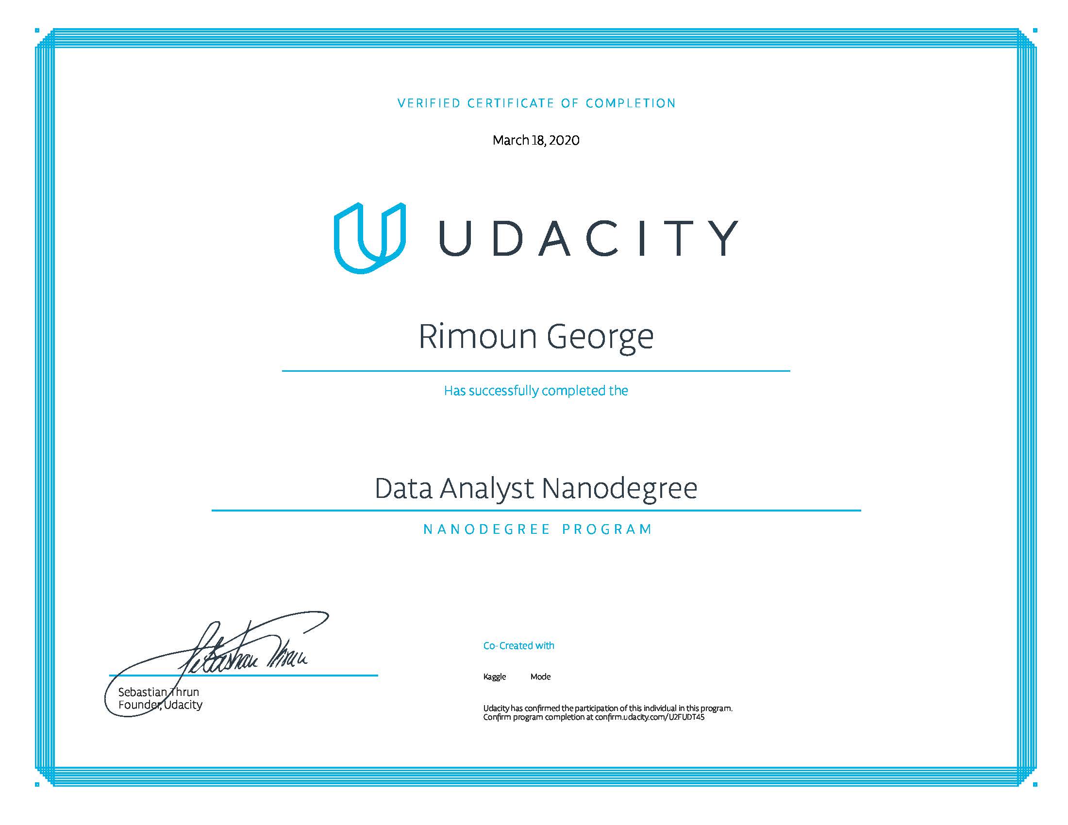 Data Analyst Nanodegree